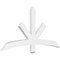 Ekena Millwork Alberta Architectural Grade PVC Gable Bracket, 60"W x 30"H x 2"D x 4"F, 12/12 Pitch GBP060X30X0204ALB00 - alternate 1